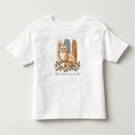 Clever Fox Quote Watercolor Art T Shirt