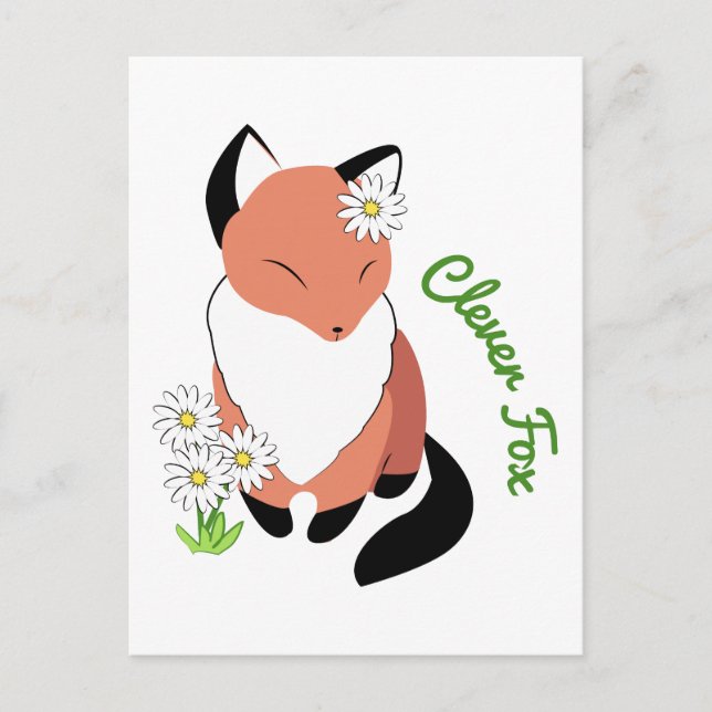 Clever Fox Vykort (Framsida)