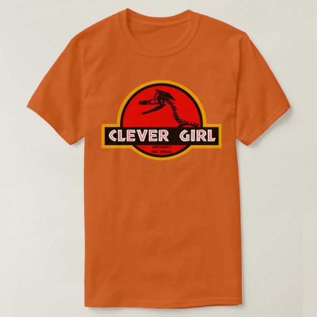 Clever Girl  T Shirt (Design framsida)