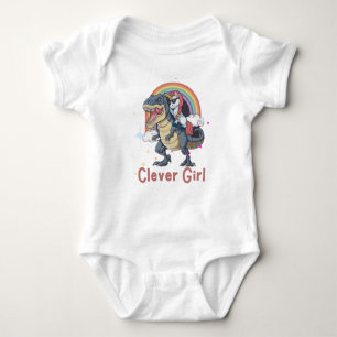 Clever Girl - Unicorn Riding Dinosaur Edition T Shirt