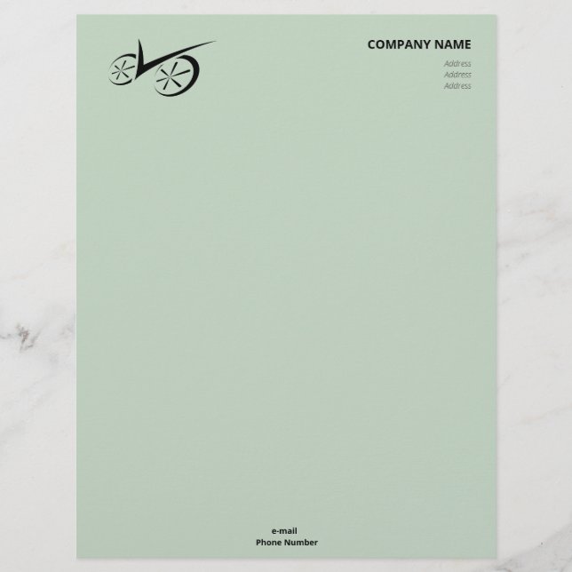 Clever-Grönt, definierad parkering Brevhuvud (Framsida)