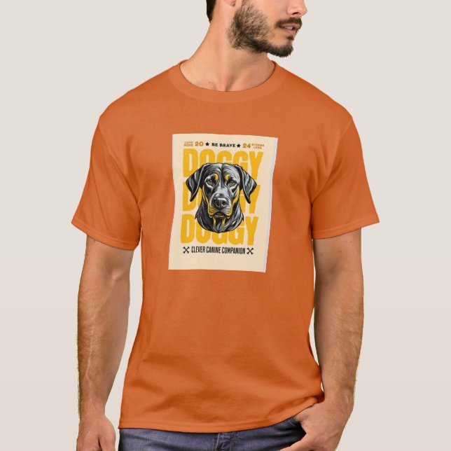 Clever hund assiston. t shirt (Framsida)