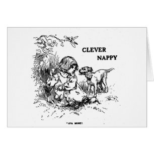 Clever Nappy Hälsningskort