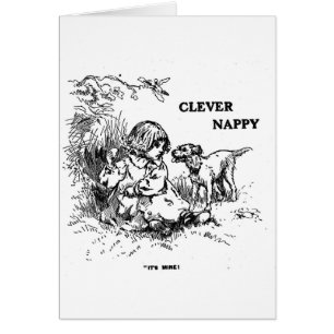 Clever Nappy Hälsningskort