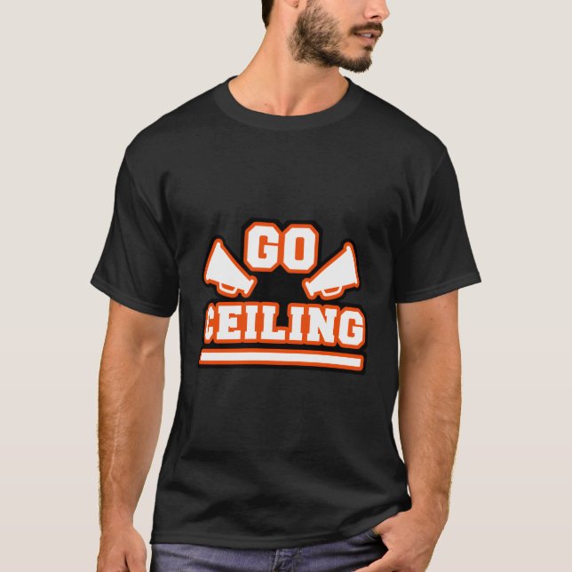 Clever Pun Easy Halloween Ceiling Fläkt T Shirt (Framsida)