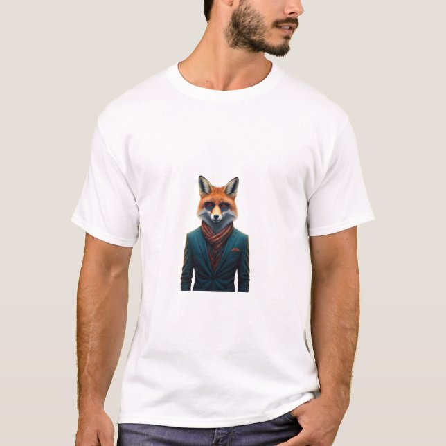 Clever-räv T Shirt (Framsida)