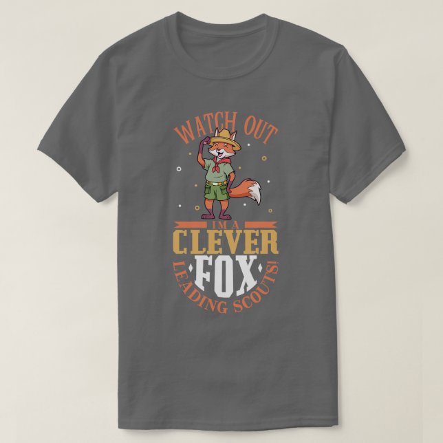Clever-rävens inledande scouter Unge T Shirt (Design framsida)