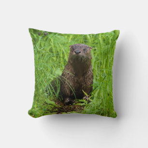 Clever River Otter Kudde