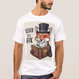 Clever som en räv: Intellectual Fox Graphic T Shirt