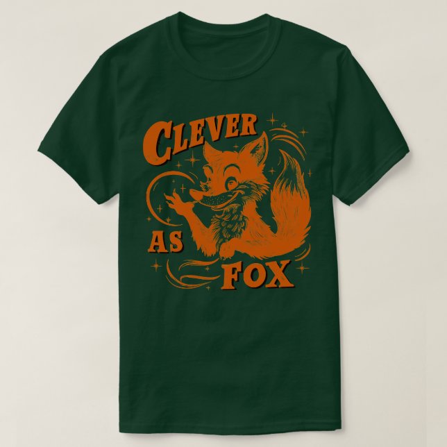 Clever som Fox T Shirt (Design framsida)