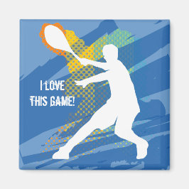 Clever Tennis Magnet: Jag älskar det här spelet Magnet