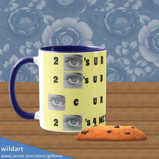 Clever Traditional Rebus of Wisdom Mugg