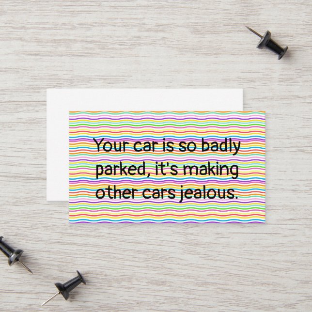 Clever Witty Bad Parking (Fram/Back In Situ)