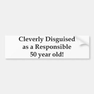 Cleverly förställde 50! bildekal