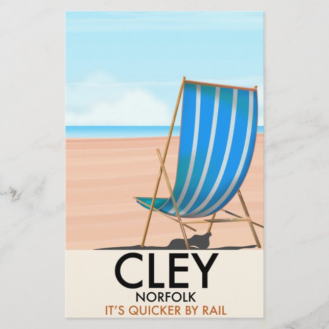 Cley Norfolk vintage resor poster (Framsida)