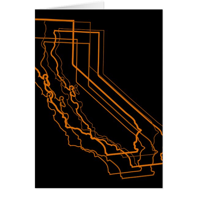 Clfornia amber oblur hälsningskort (Framsidan)