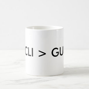 CLI > GUI KAFFEMUGG