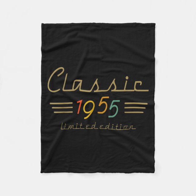 Clic 1955 Limited Edition 70 Year Old 70th Birthda Fleecefilt (Framsidan)