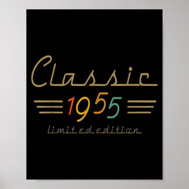 Clic 1955 Limited Edition 70 Year Old 70th Birthda Poster (Framsidan)