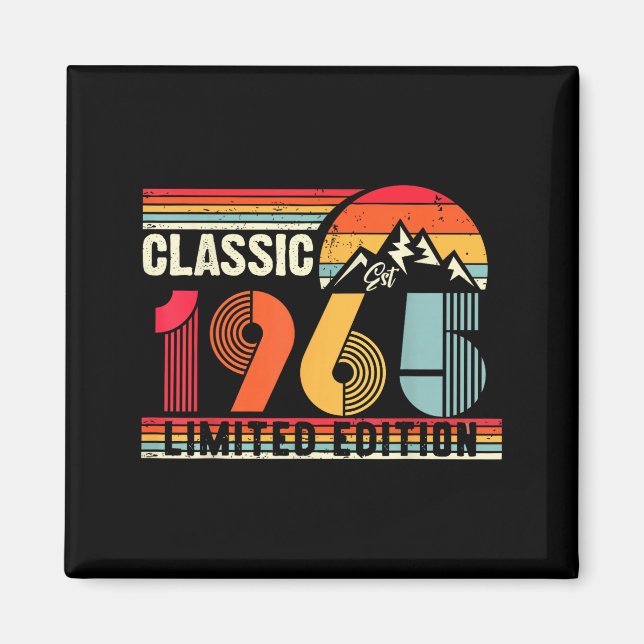 Clic 1965 Limited Edition 60 Year Old 60th Birthda Magnet (Framsidan)