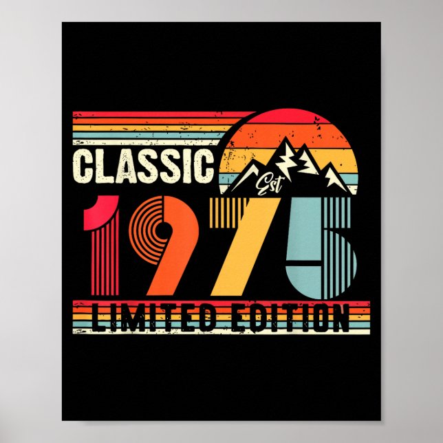 Clic 1975 Limited Edition 50 Year Old 50th Birthda Poster (Framsidan)