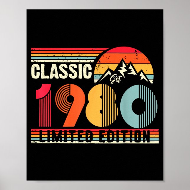 Clic 1980 Limited Edition 45 Year Old 45th Birthda Poster (Framsidan)