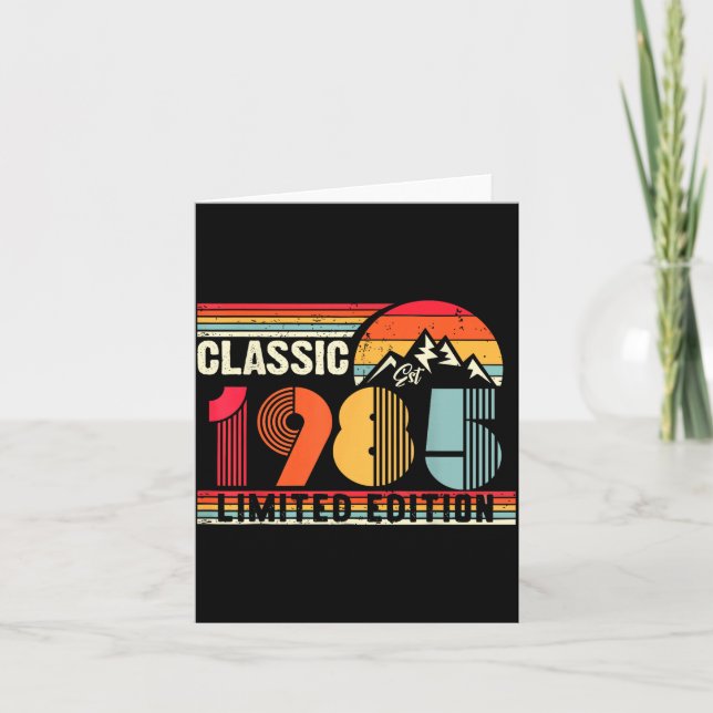 Clic 1985 Limited Edition 40 Year Old 40th Birthda Kort (Framsida)