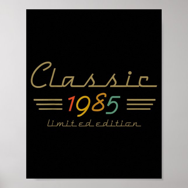Clic 1985 Limited Edition 40 Year Old 40th Birthda Poster (Framsidan)