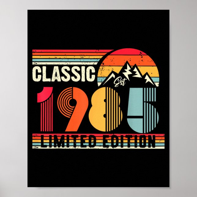 Clic 1985 Limited Edition 40 Year Old 40th Birthda Poster (Framsidan)