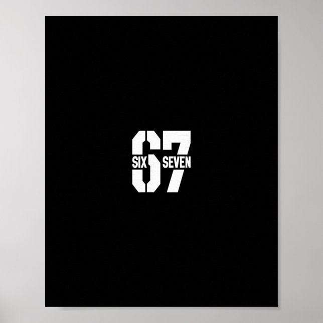 Clic 67 Meme - I Love Six Seven 1  Poster (Framsidan)