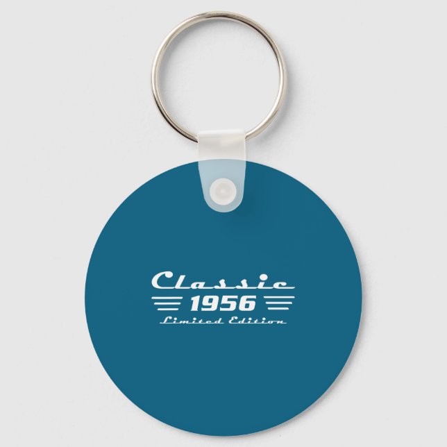 Clic 70 Birthday Decorations Men 70yr 1956 70th Bi Nyckelring (Framsida)