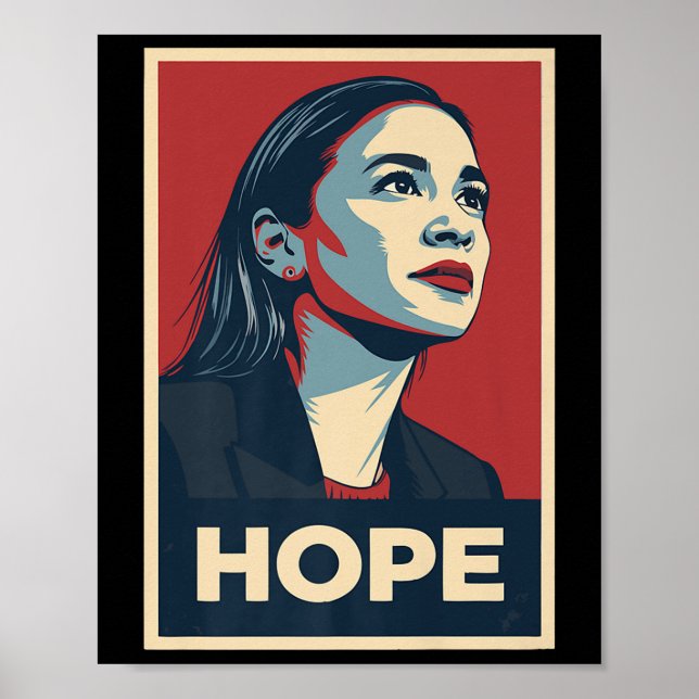 Clic Aoc Alexandria Ocasio Cortez 2028 for Preside Poster (Framsidan)