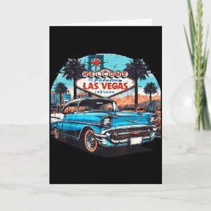 Clic Car Välkommen Las Vegas Semester Sommar Män K Kort