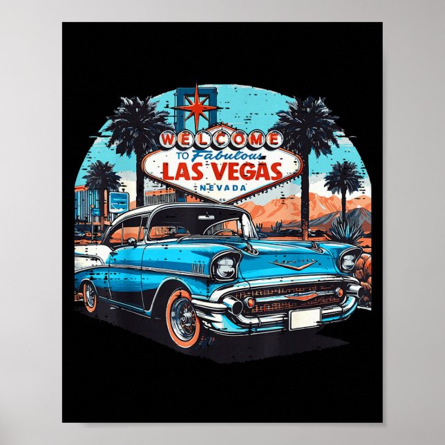 Clic Car Welcome Las Vegas Vacation Summer Men Wom Poster (Framsidan)