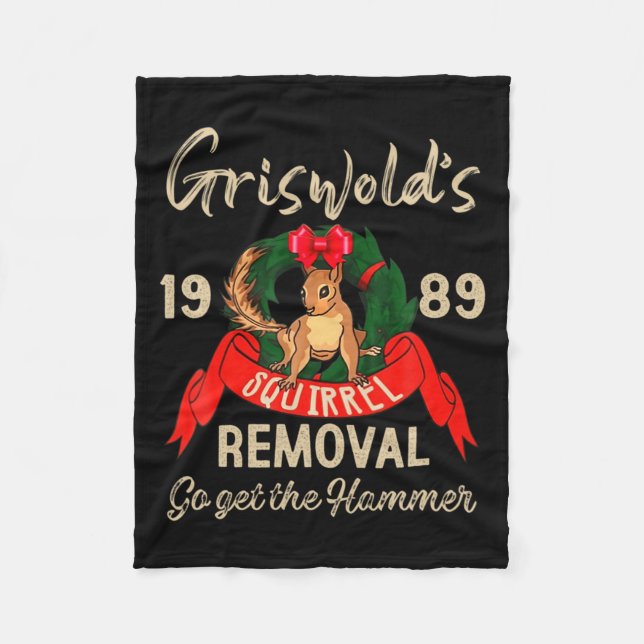 Clic Christmas Movie Squirrel Removal Vacation  Fleecefilt (Framsidan)