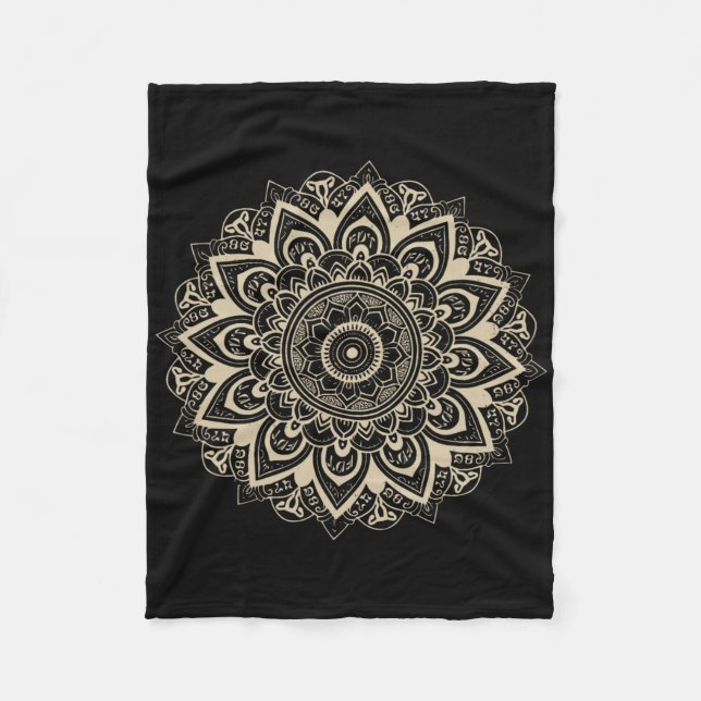Clic Mandala Stil 86 47 Subtle Anti Trump Resisten Fleecefilt (Framsidan)