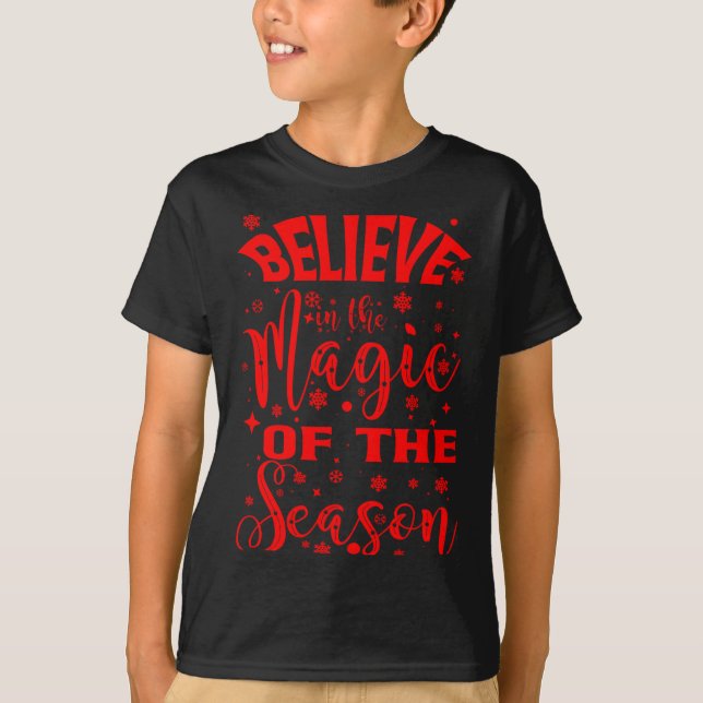 Clic Modern Tro På Magin Enkel Design T S Shirt (Framsida)