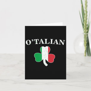 Clic O'talian Shamrock Och Italiens Flagga Irländs Kort