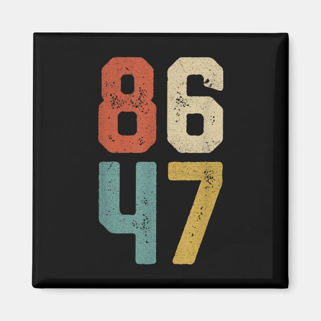 Clic Retro Vintage 80s Stil 86 47 Magnet (Framsidan)