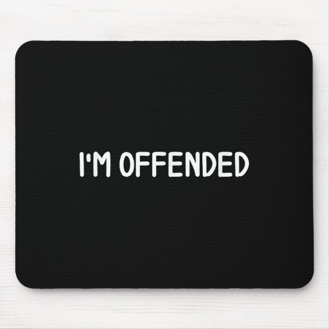 Clic Tees, Tecknad Quotes, Ord . Funny Im Offend Musmatta (Framsidan)