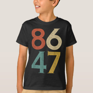 Clic Vintage 80s Stil 86 47 Anti Trump T Shirt