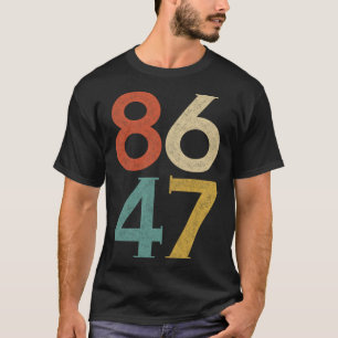 Clic Vintage 80s Stil 86 47 Anti Trump T Shirt