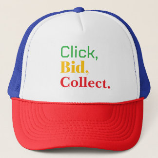 Click, Bid, Collect. Book tshirt Keps