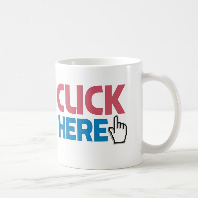 CLICK/CUCK HÄR KAFFEMUGG (Höger)