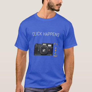 "Click Happens" T-Shirt för Snap Lycklig Soul