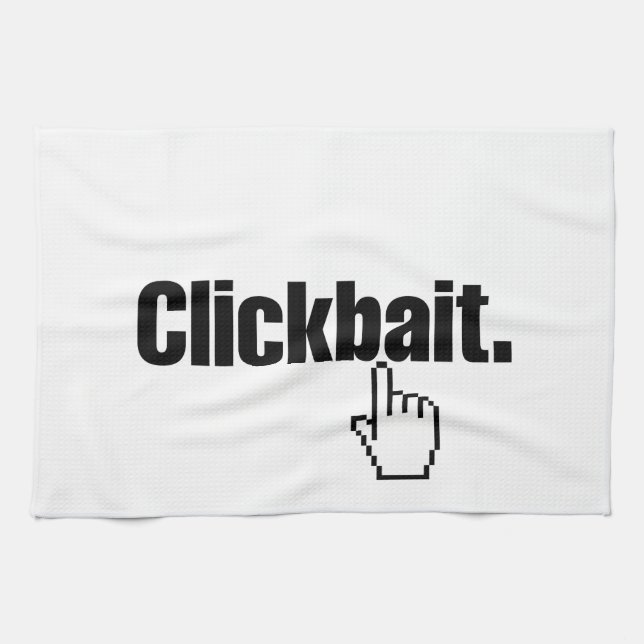 Clickbait. Kökshandduk (Horisontell)