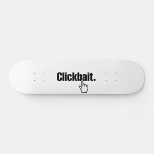 Clickbait. Old School Skateboard Bräda 18 Cm