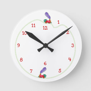 Clickety Clacktåg Time Rund Klocka
