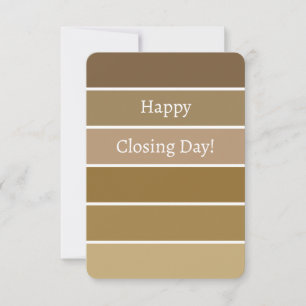 Client Grattiss New Home Brown Paint Chip Anteckningskort