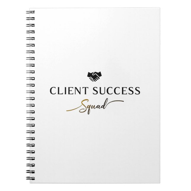 Client Success Squad – Professionell Team Notebook Anteckningsbok (Framsidan)
